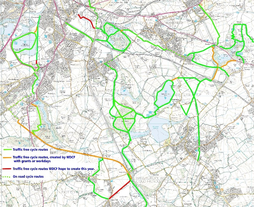 the proposed new path and how it would link into the existing network of traffic-free routes to the south and east